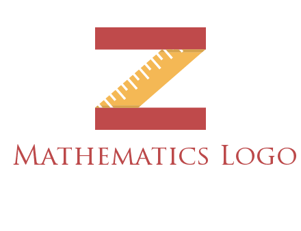 measure tape in letter Z logo