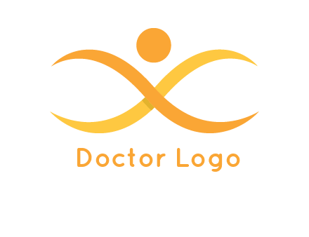 abstract letter X person logo