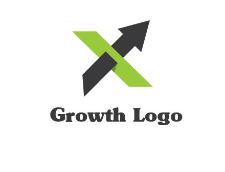 letter x arrow logo