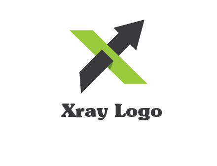 letter x arrow logo