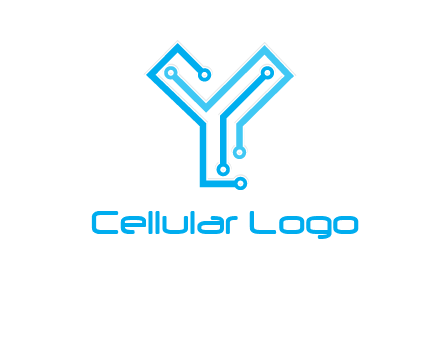 letter y circuit icon