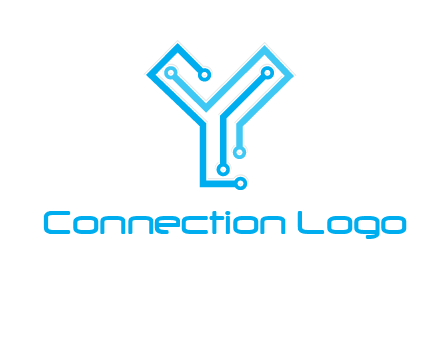 letter y circuit icon