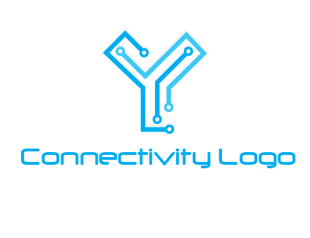 letter y circuit icon