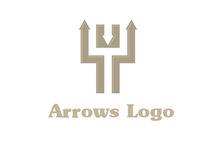 arrows in letter Y logo