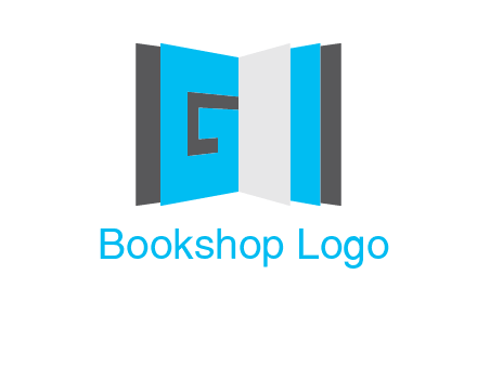 Letter G in book logo