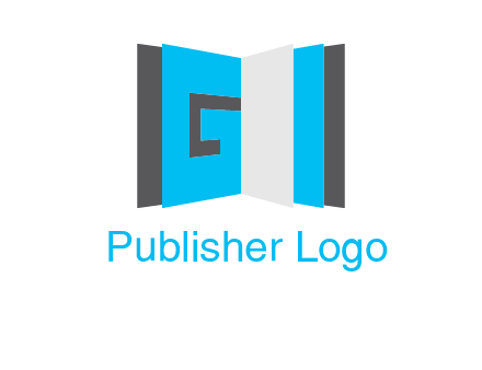 Letter G in book logo