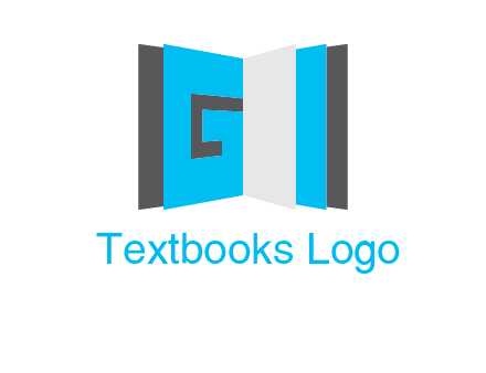 Letter G in book logo