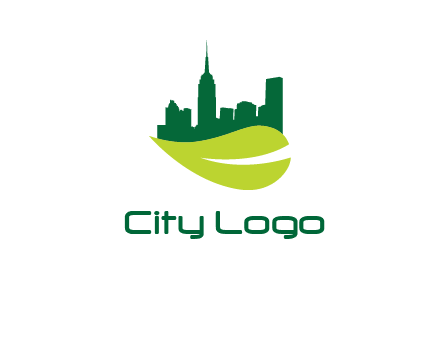 city on leaf logo