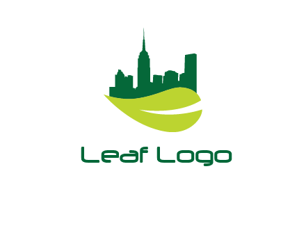 city on leaf logo