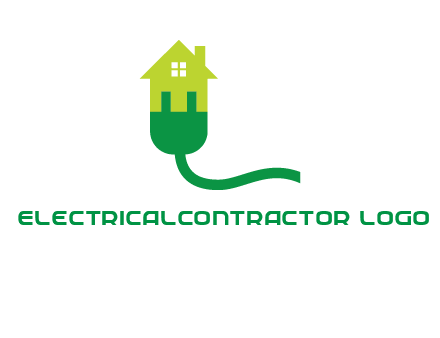 eco house with plug logo