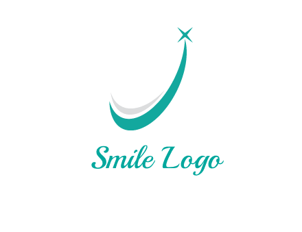 smile and letter J logo