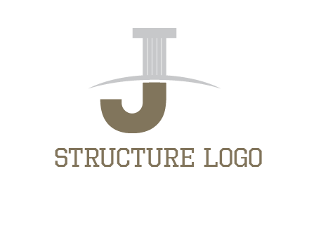 letter j pillar logo