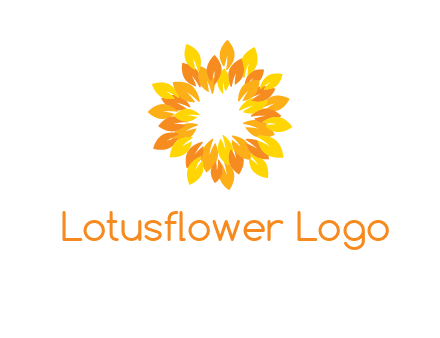 flower around sun logo