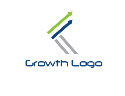 letter k in arrows finance logo