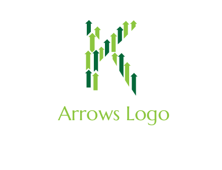 letter k arrows logo