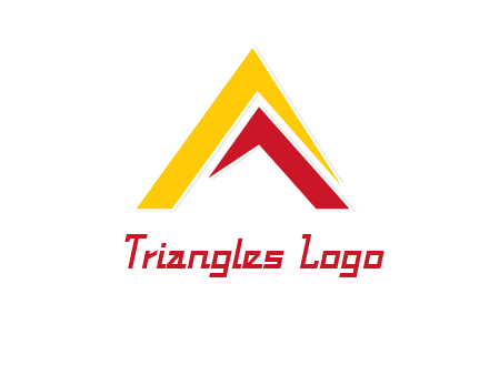 letter A mountain logo