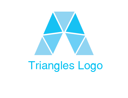 triangles Letter A logo