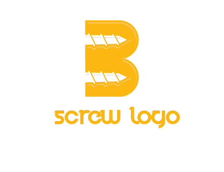 screws in letter B icon