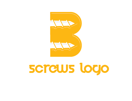 screws in letter B icon