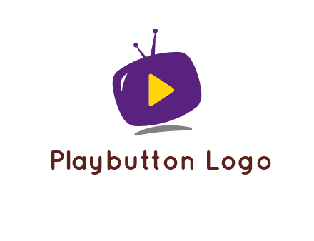 play triangle in round TV logo