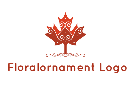 design on maple leaf logo