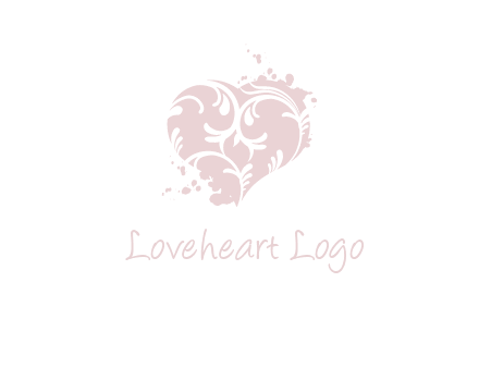 ornament heart icon