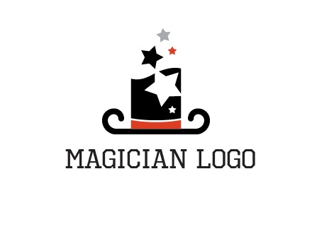 magic hat with stars logo