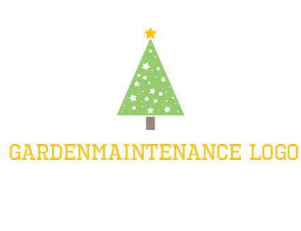 christmas tree with stars logo
