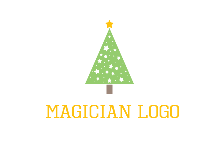christmas tree with stars logo