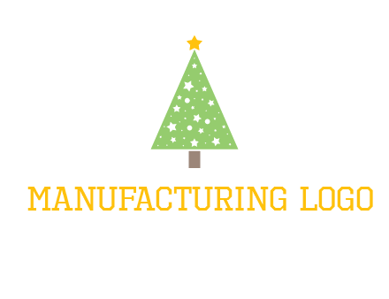 christmas tree with stars logo