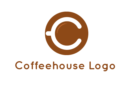 letter c on cup logo