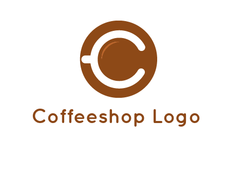 letter c on cup logo