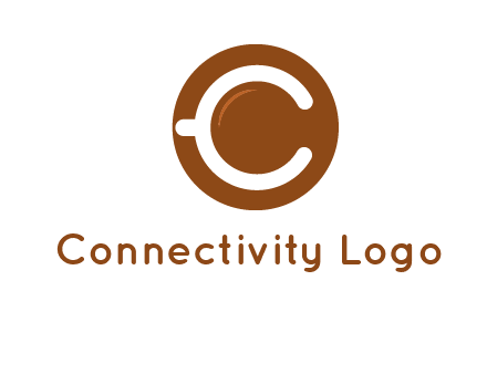 letter c on cup logo