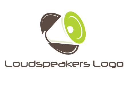 loud speaker in circle entertainment logo