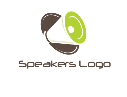 loud speaker in circle entertainment logo