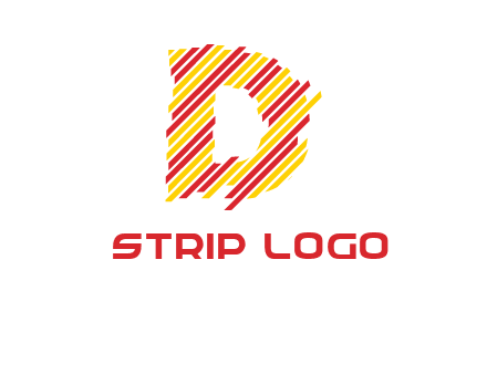 letter D stripes logo