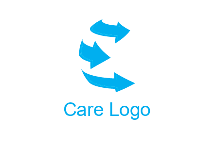 letter e arrows logo