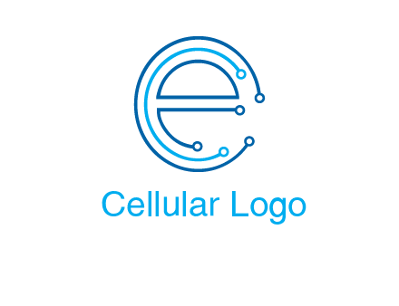 letter e connecting logo