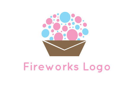 cupcake with envelope logo