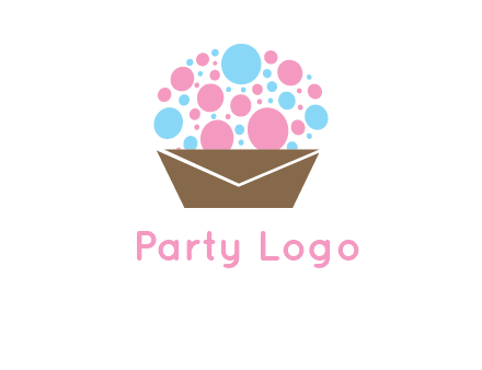 cupcake with envelope logo