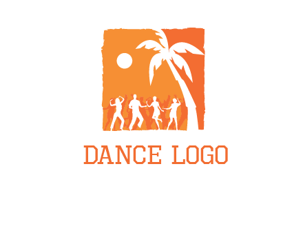 beach dance party logo