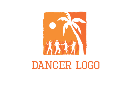 beach dance party logo