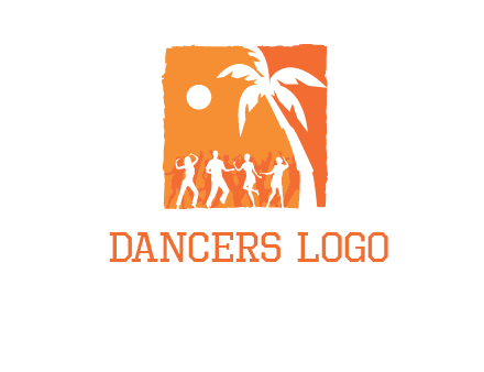 beach dance party logo