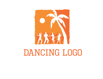 beach dance party logo