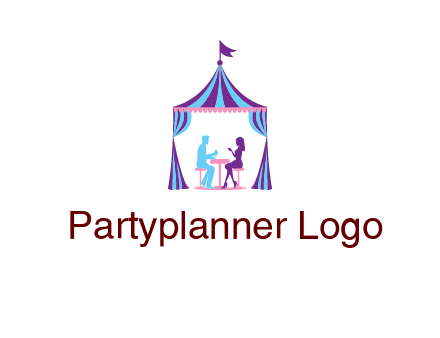 dinner in tent logo