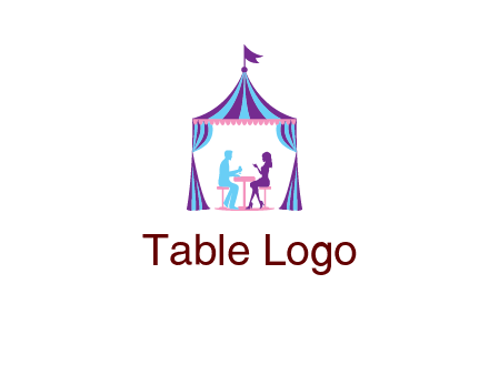 dinner in tent logo