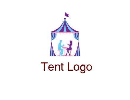 dinner in tent logo