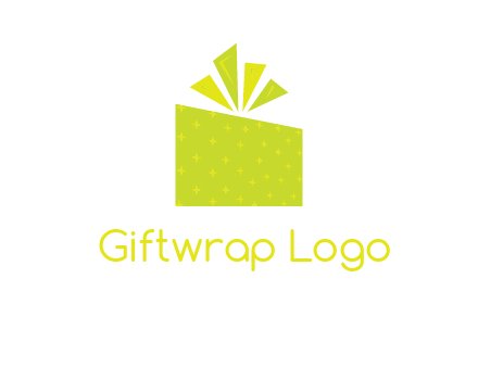 abstract gift box logo