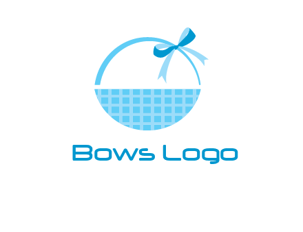 gift basket with bow logo