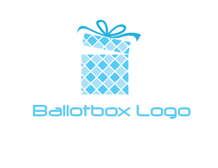 pattern gift box logo